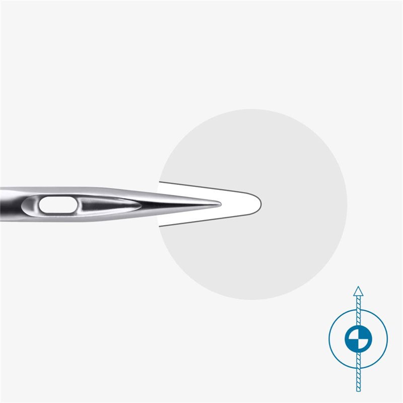 Image secondaire de SCHMETZ Aiguilles pour machines à coudre | 5 Aiguilles Super Stretch | HAx1 SP | Grosseur d'aiguille 2x 75/11 et 3x 90/14 | pour