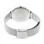 Emporio Armani Montre pour femme, mouvement à deux aiguilles, boîtier en acier inoxydable argenté de 32 mm avec bracelet en acie