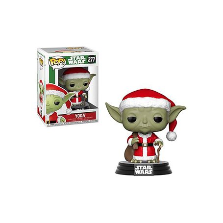 Funko Pop! Bobble: Star Wars: Holiday Santa Yoda- Figurine en Vinyle à Collectionner - Idée de Cadeau - Produits Officiels - Jou