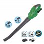 Ribiland 10416 - Souffleur sans Fil à Batterie - Ultra-Puissant - Pour Nettoyage et Entretien d'un Jardin