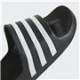 adidas Mixte Adilette Aqua Slides, Core Black / Cloud White / Core Black, 40.5 EU