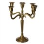 Atmosphera - Bougeoir 5 têtes métal - Or - H27 cm