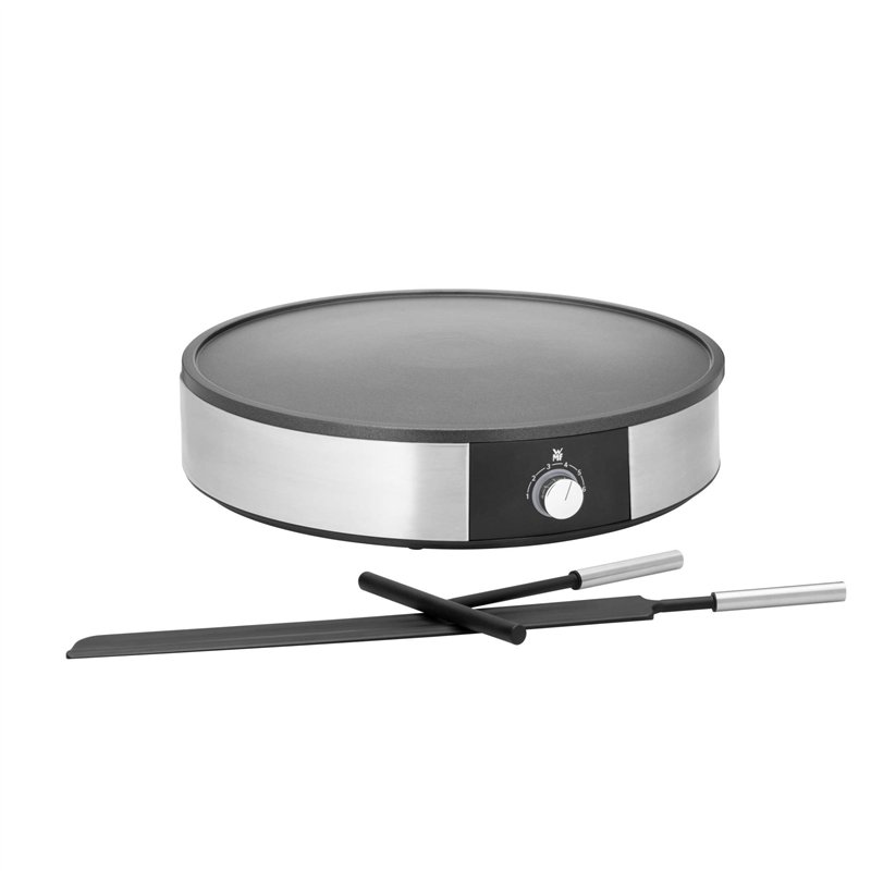 WMF Crêpière, Température réglable, 1600 W, Diamètre 33cm, Revêtement antiadhésif et plaque amovible pour un nettoyage facile, D