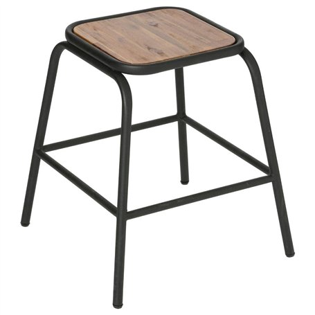 Atmosphera - Lot de 2 tabourets Edena - métal & Bois d'acacia
