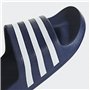 adidas Mixte Adilette Aqua Slides, Dark Blue / Cloud White / Dark Blue, 42 EU
