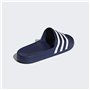 adidas Mixte Adilette Aqua Slides, Dark Blue / Cloud White / Dark Blue, 40.5 EU