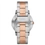 Fossil Montre-Bracelet pour Homme The Minimalist à Trois Aiguilles en Acier Inoxydable Bicolore Or Rose et Argent FS5498