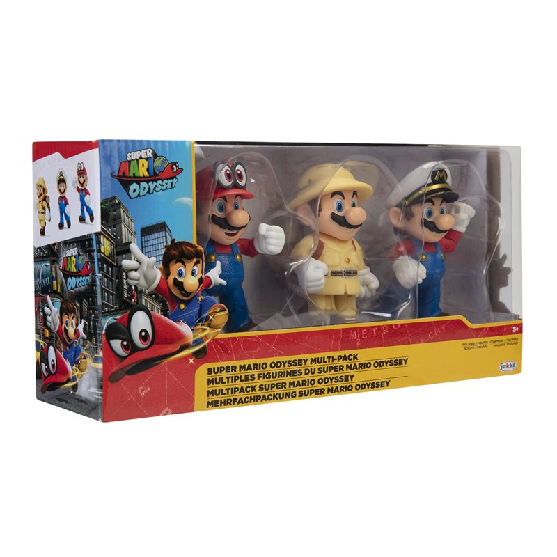 Image secondaire de SUPER MARIO Pack 3 Figurines Mario Odyssey 10 cm