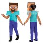 Minecraft | Déguisement Steve | Taille S (4-6 Ans) | Costume + Masque 2D | Licence Officielle Mojang | Confort | Pour Haloween e