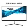 iTek Moniteur GWF - 23,8" Plat, FHD 1920 x 1080, VA, 100 Hz, 16:9, 5 ms, HDMI, VGA, Haut-Parleur, LBL, Fin, sans Cadre