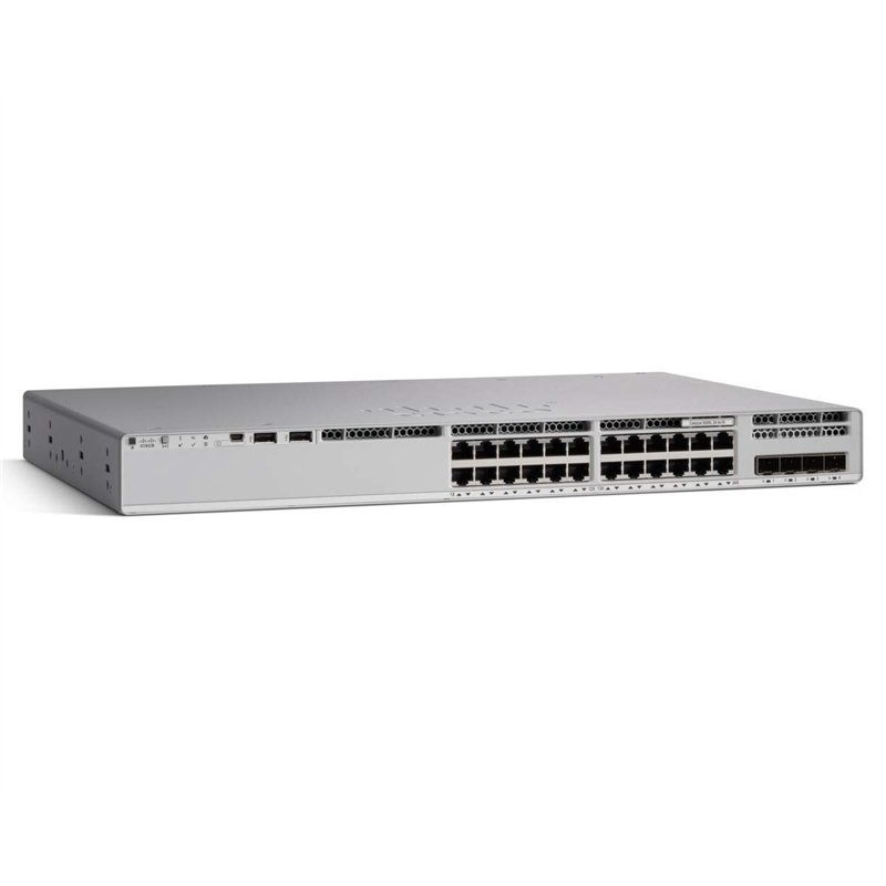 Cisco Catalyst C9200L Géré L3 Gigabit Ethernet (10/100/1000) Connexion Ethernet, supportant l'alimentation Via ce Port (PoE) Gri