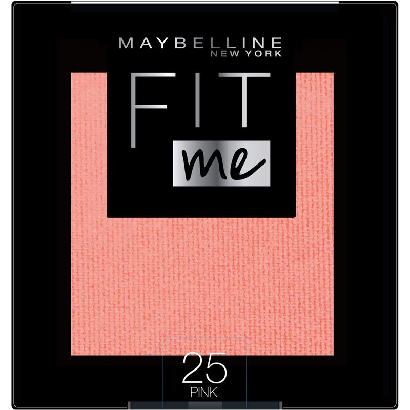 Maybelline Fit Me Tono 25 Pink Colorete En Polvo Mate Todo Tipo De Pieles. - 5Gr