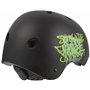 Polisport Junior Helmet Urban Radical-Graffiti (53/55) Casque Unisex-Adult, Noir Mat/Vert, TU EU