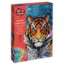 Sentosphère - 3902027 - Kit de Peinture Diamant - Tigre - Loisirs Créatifs - DIY pour Enfants et Adultes