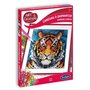 Sentosphère - 3902027 - Kit de Peinture Diamant - Tigre - Loisirs Créatifs - DIY pour Enfants et Adultes