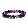 SHOP-STORY - Bracelet «Spiritualité» en Agates Violette
