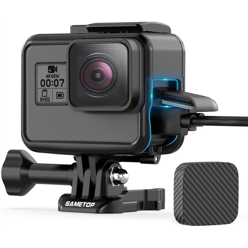 Sametop Frame Boîtier Cadre Compatible avec Les Caméras GoPro Hero 7 Black, 7 Silver, 7 White, Hero 6 Black, Hero 5 Black, Hero 