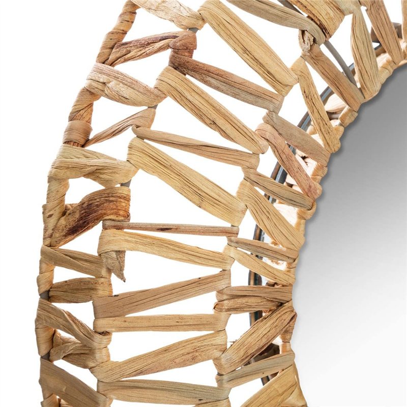 Image secondaire de Atmosphera - Miroir tressé - métal et Fibre Naturelle D45 cm