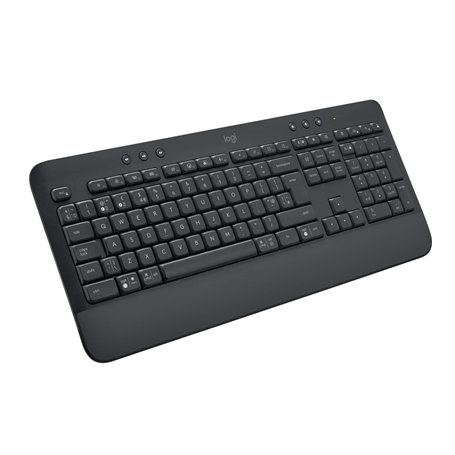 Logitech Signature K650,Clavier sans fil Ergonomique Entier avec Repose-Poignets, QWERTY US International - Gris