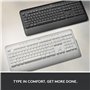 Logitech Signature K650,Clavier sans fil Ergonomique Entier avec Repose-Poignets, QWERTY US International - Gris