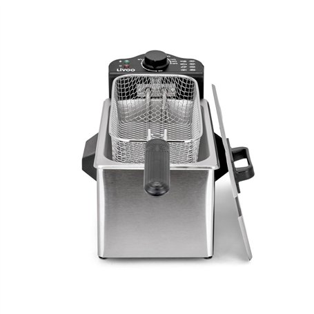 Livoo – Friteuse 3L DOC216 – 1kg de frite, 2000W, jusqu'à 190°C, cuve amovible