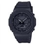 Casio Montre Quartz Homme 45.40mm avec Cadran Noir analogique/numérique et Bracelet en Plastic/Resin Strap Noir GA-2100-1A1ER