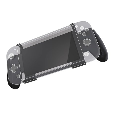 Konix Mythics Support poignées Comfort Grip pour console Nintendo Switch Lite - Rangement 4 jeux - Noir
