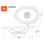 JBL Club 8622F Ensemble enceinte voiture à 2 voies de Harman Kardon - 180 Watt Pro Sound Haut Parleur Ovales 203 x 152 mm | 20.3