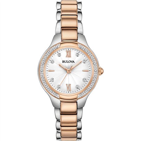 Bulova Femmes Analogique Quartz Montre avec Bracelet en Acier Inoxydable 98R272