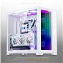 Magniumgear Neo Qube 2 IM, Double Chambre ATX Mid-Tower, Digital-RGB Infinity Mirror Front Panel, Tempered Glass Panels, Blanc