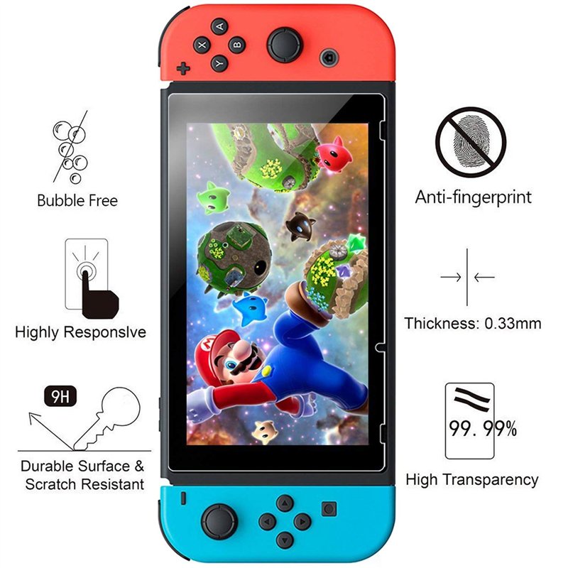 Image secondaire de PHONILLICO Verre Trempe pour Nintendo Switch [Pack de 2] Film Protection Resistant Vitre Protecteur Anti Rayure