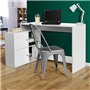IDMarket - Bureau d'angle en Forme de L BOB avec Portes Blanc
