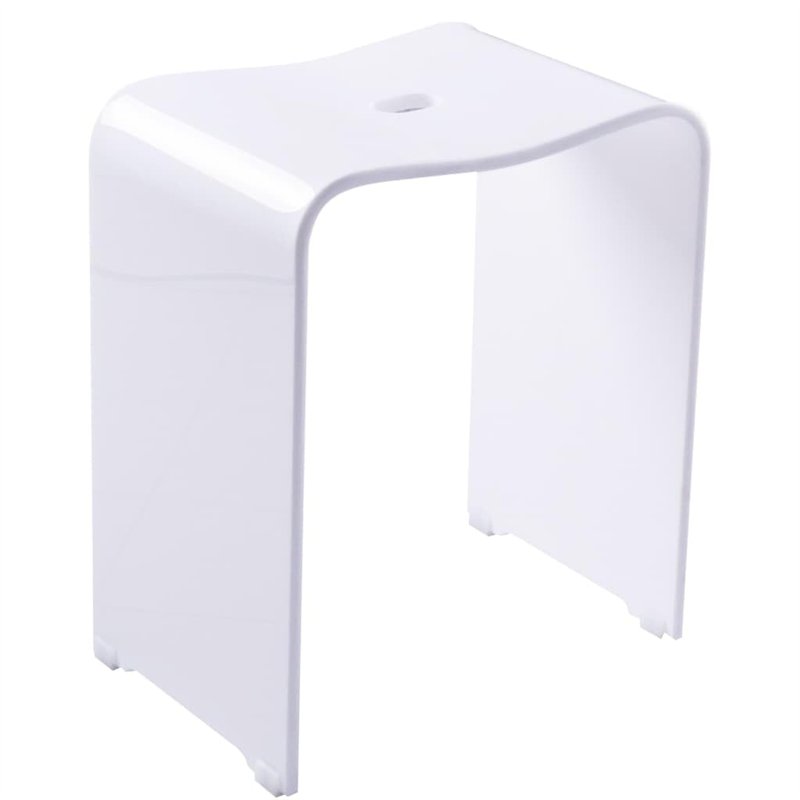 RIDDER Tabouret Assistant A211101 en Hauteur Confortable Blanc Tendance, Acrylique