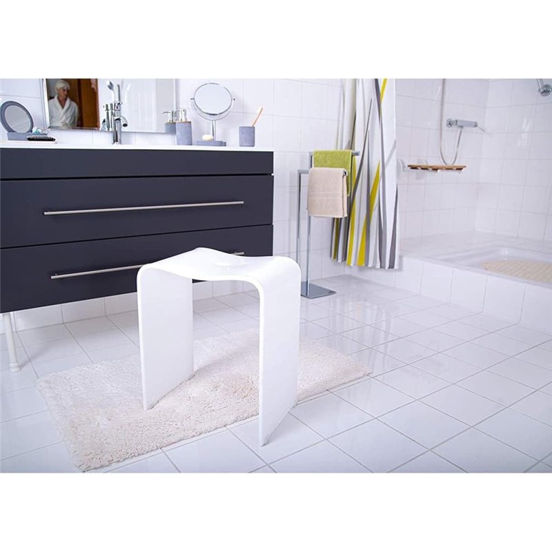 Image secondaire de RIDDER Tabouret Assistant A211101 en Hauteur Confortable Blanc Tendance, Acrylique
