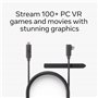 Câble Link pour Meta Quest — Compatible avec Meta Quest 3/3S/2/Pro — 5 mètres — Câble à fibre optique premium — Accès aux jeux V