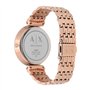 Armani Exchange Montre pour Femme, Mouvement à Trois Aiguilles, Boîtier en Acier Inoxydable or Rose de 36 mm avec Bracelet en Ac