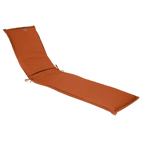 Hespéride - Coussin de Transat en Polyester - Terracotta - 190 x 60 x 4 cm - Coussin déhoussable