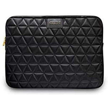 CG MOBILE Guess Housse d'ordinateur matelassée Housse d'ordinateur Housse d'ordinateur 13", Noire GUCS13QLBK