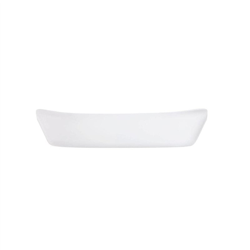 Luminarc - Plat rectangulaire Blanc Smart Cuisine Carine 250°C - Plat à Four en Verre Innovant - Léger et Extra-Résistant - Nett