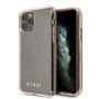 Guess Coque pailletée GUHCN65PCGLPI pour iPhone 11 Pro Max Rose