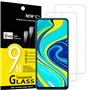 NEW'C Lot de 2, Verre Trempé pour Xiaomi Redmi Note 9S, 9 Pro, 9 Pro Max, Film Protection écran -sans Bulles d'air -Ultra Résist