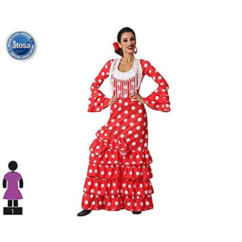 Image secondaire de ATOSA déguisement danseuse flamenco rouge M
