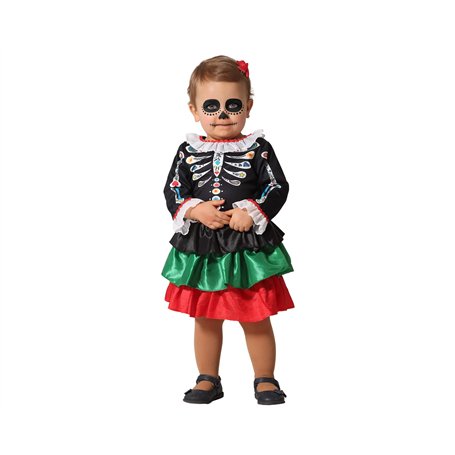 Atosa Déguisement Squelette Mexicain Costumes, Multicolore, + 24 Mois Mixte bébé