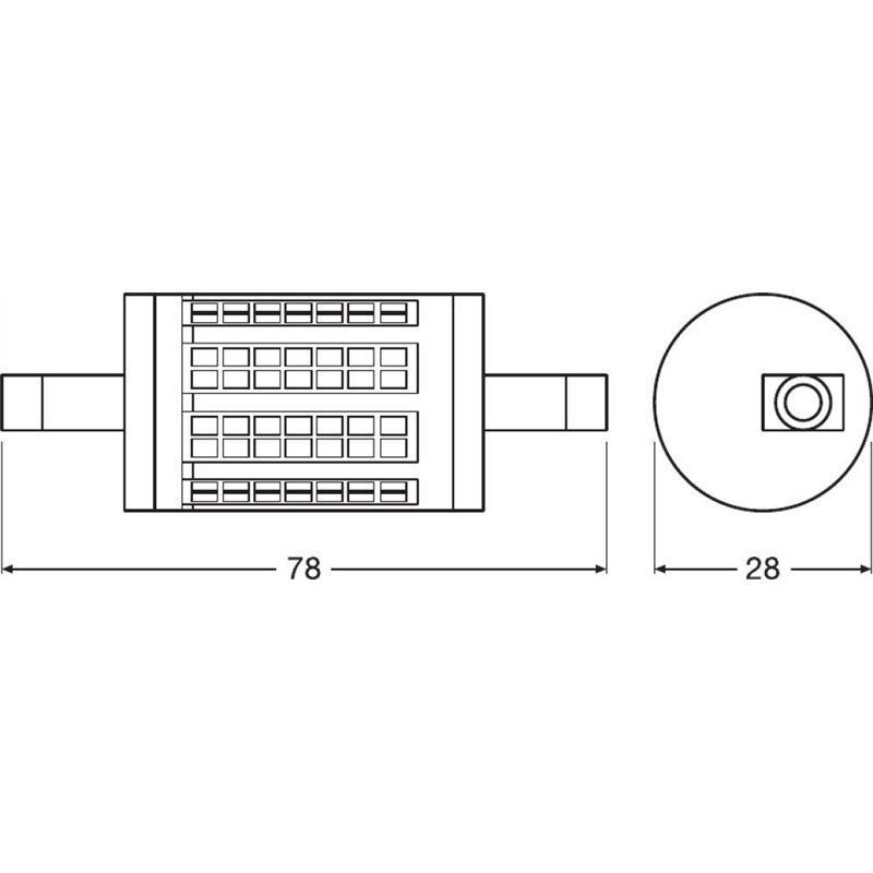 Image secondaire de OSRAM LED LINE R7S DIM | Tube Crayon LED culot R7s, Gradable, 11,50W = 100W équivalent incandescent | Blanc chaud | 2700K