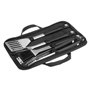 Malette 4 Ustensiles de Barbecue avec Rangement - Noir