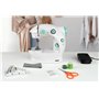 Jocca Machine a Coudre Portable avec Kit de 48 Accessoires Double Point 18 x 20 x 13 cm Blanc