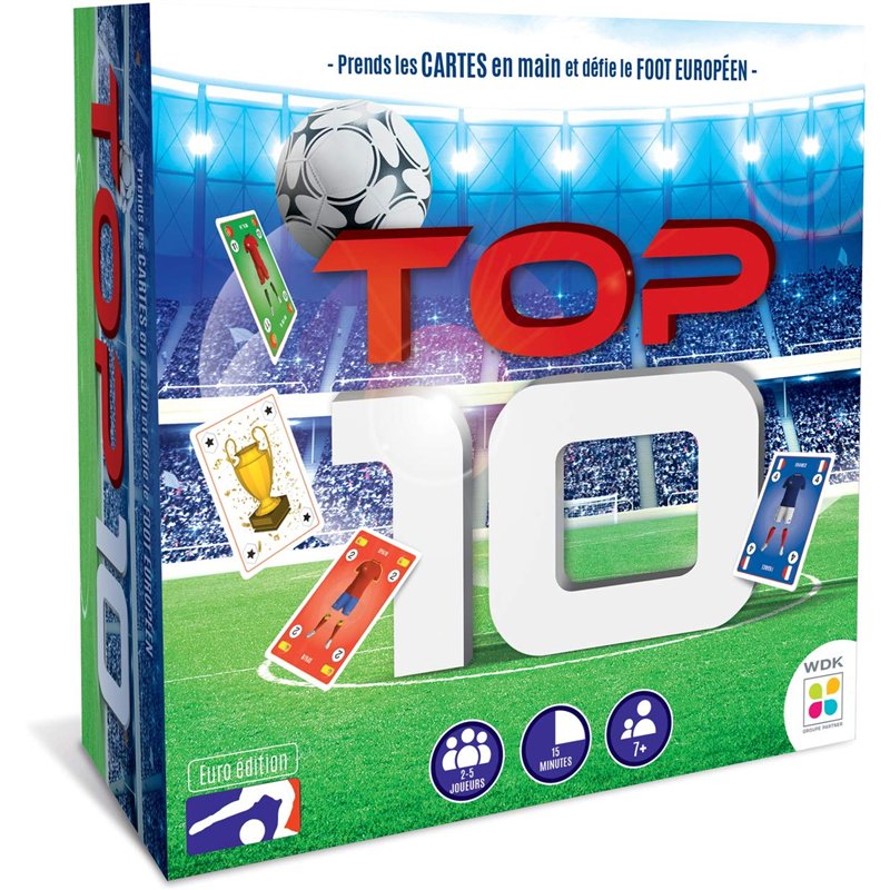 WDK Jeu de Cartes Football Top 10