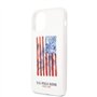 U.S. Polo ASSN Coque rigide pour iPhone 11 Pro Motif drapeau américain Blanc