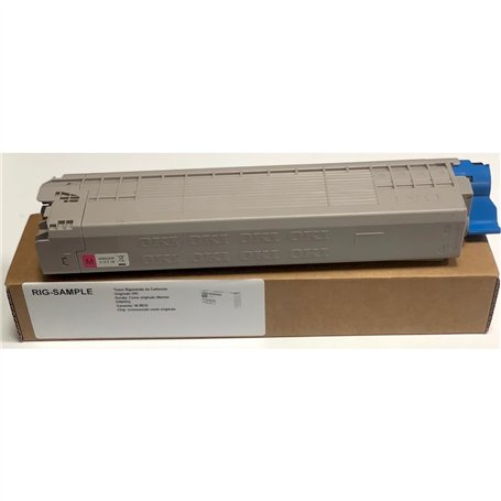 Toner OKI 46443102 pour C833 C843 n dn 833 843 - Magenta - 10.000 Pages - Régénéré Made in Italy