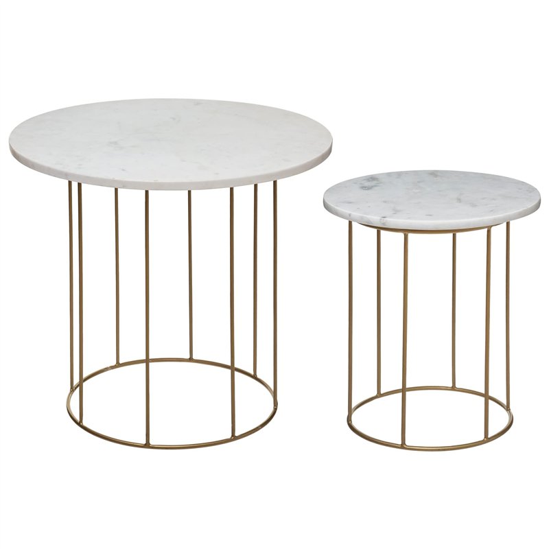 Atmosphera - Tables gigognes - Plateau en marbre